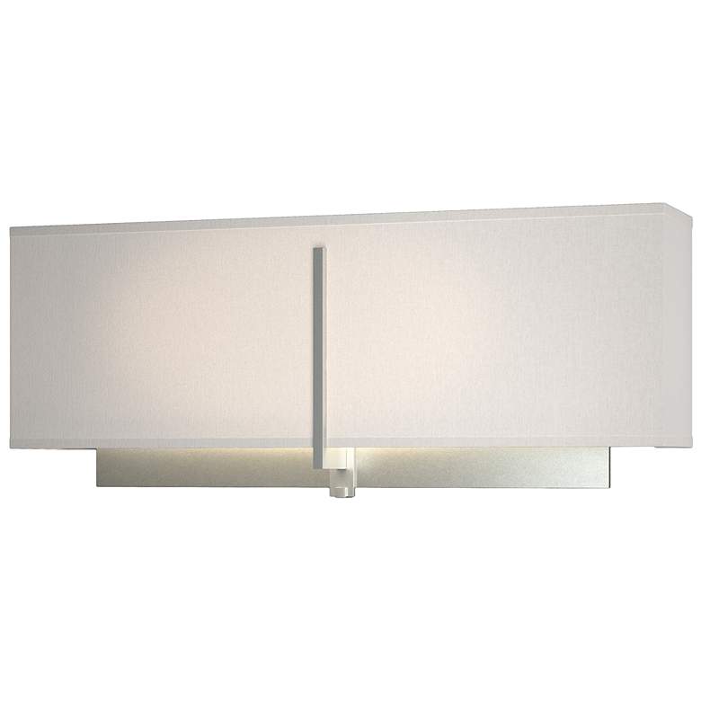 Image 1 Exos Square Sconce - Vintage Platinum Finish - Flax Shade