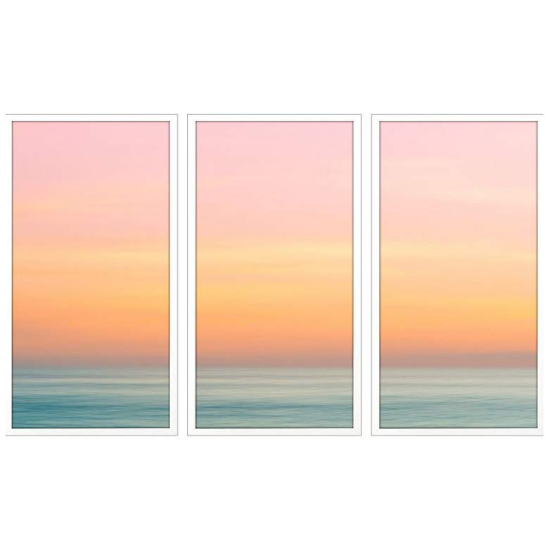 Image 1 Expanse 19"W x 37"H Framed Art Set of 3