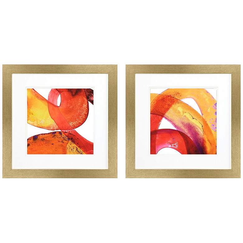 Image 3 Experiment 24 inch Square 2-Piece Giclee Framed Wall Art Set
