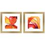 Experiment 24" Square 2-Piece Giclee Framed Wall Art Set in scene