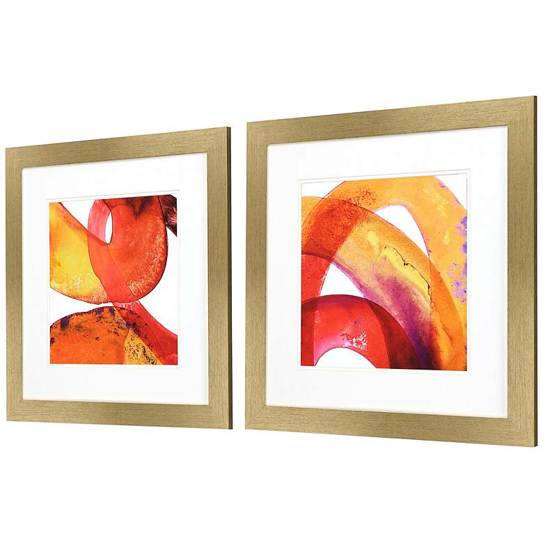 Image 5 Experiment 24 inch Square 2-Piece Giclee Framed Wall Art Set more views