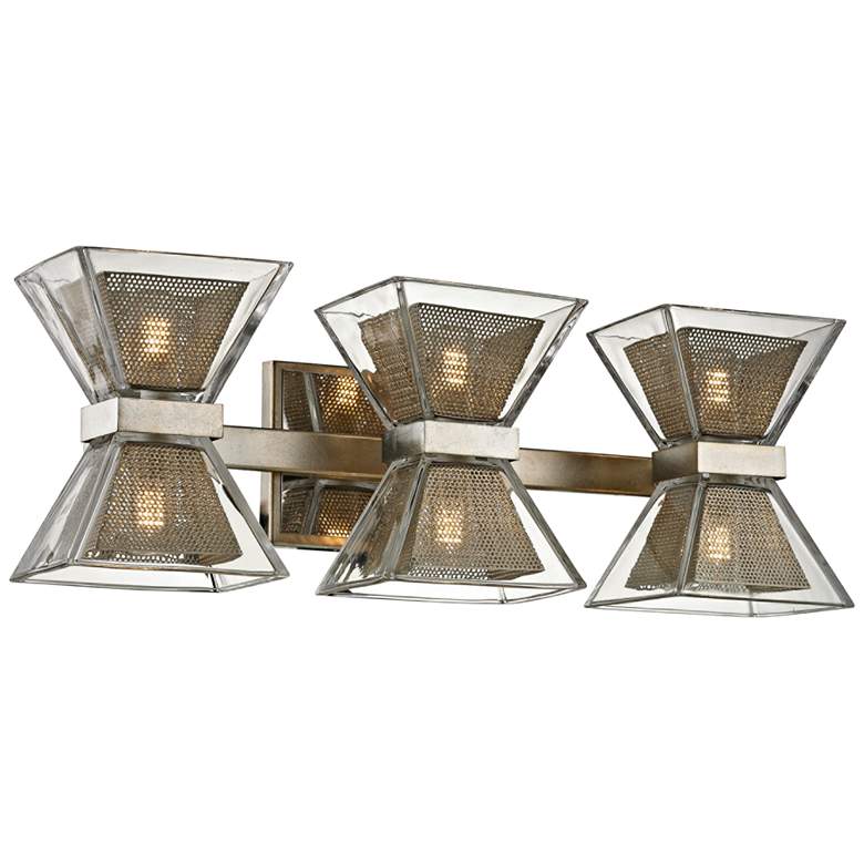 Image 1 Expression 20" Wide Silver Leaf 6-Light LED Bath Light