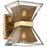 Expression 7&quot; High Gold Leaf 2-Light LED Wall Sconce