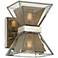 Expression 7" High Silver Leaf 2-Light LED Wall Sconce