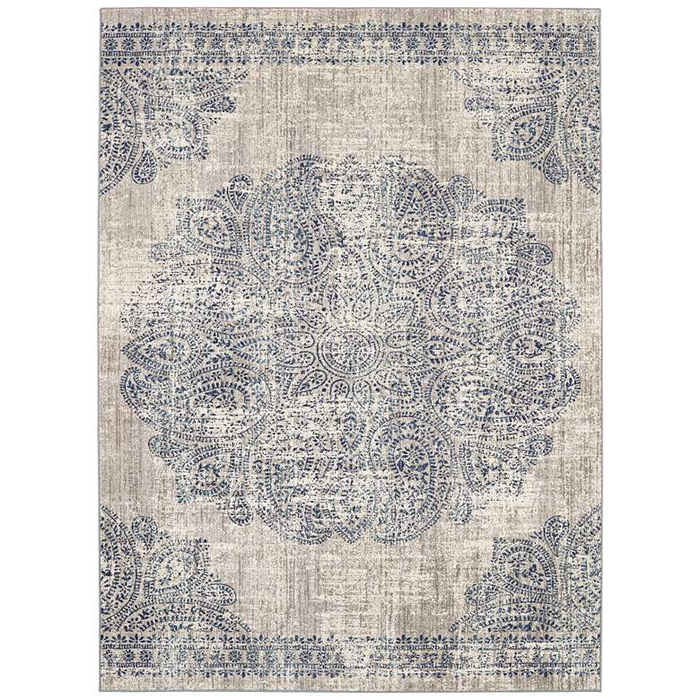 Image 2 Expressions 91672 5'3"x7'10" Dharma Medallion Area Rug