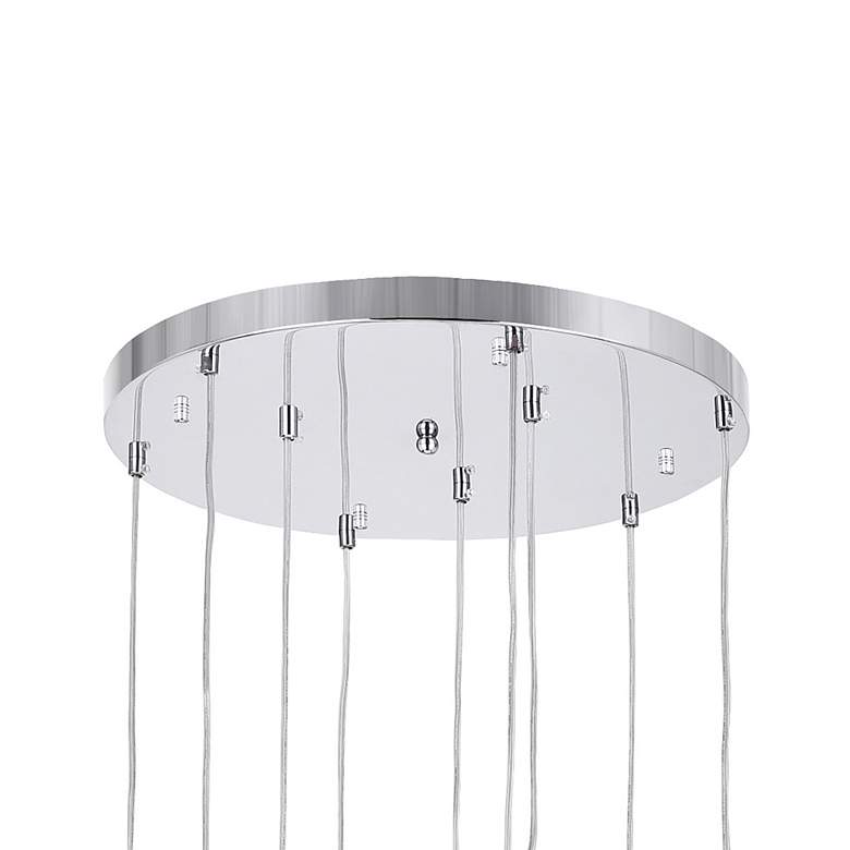 Extended 9 Light 20in Chrome Multi Light Pendant - #9406H | Lamps Plus
