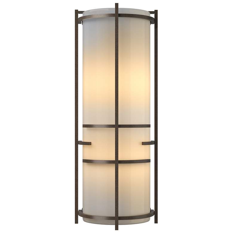 Image 1 Extended Bars Sconce - Bronze - Ivory Art Glass