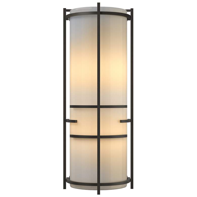 Image 1 Extended Bars Sconce - Dark Smoke - Ivory Art Glass