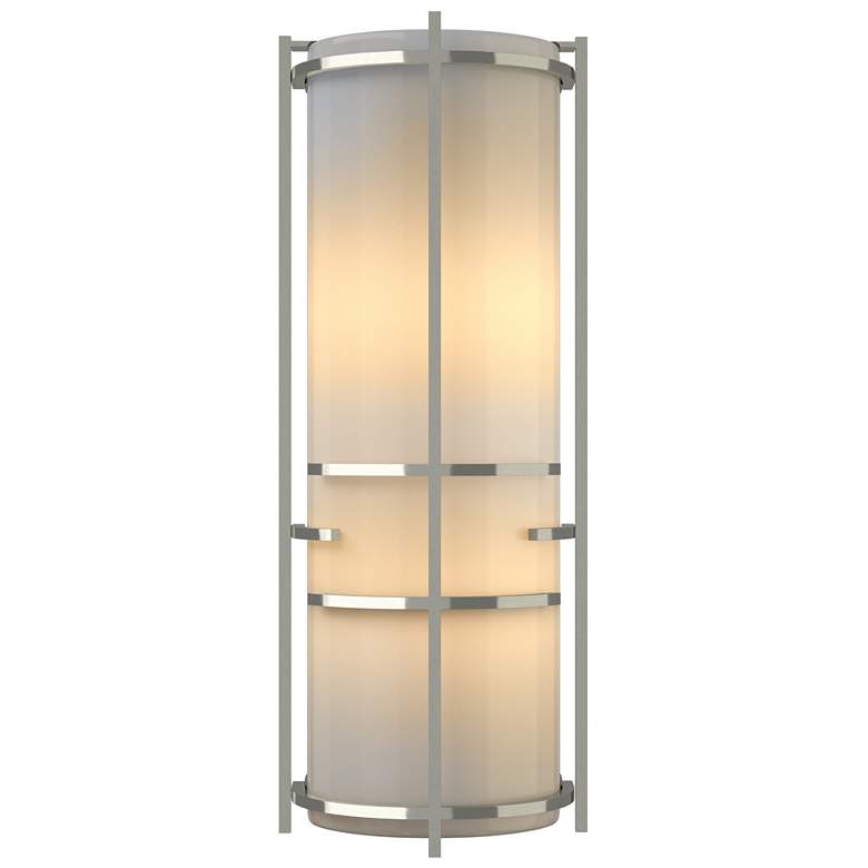 Image 1 Extended Bars Sconce - Sterling - Ivory Art Glass