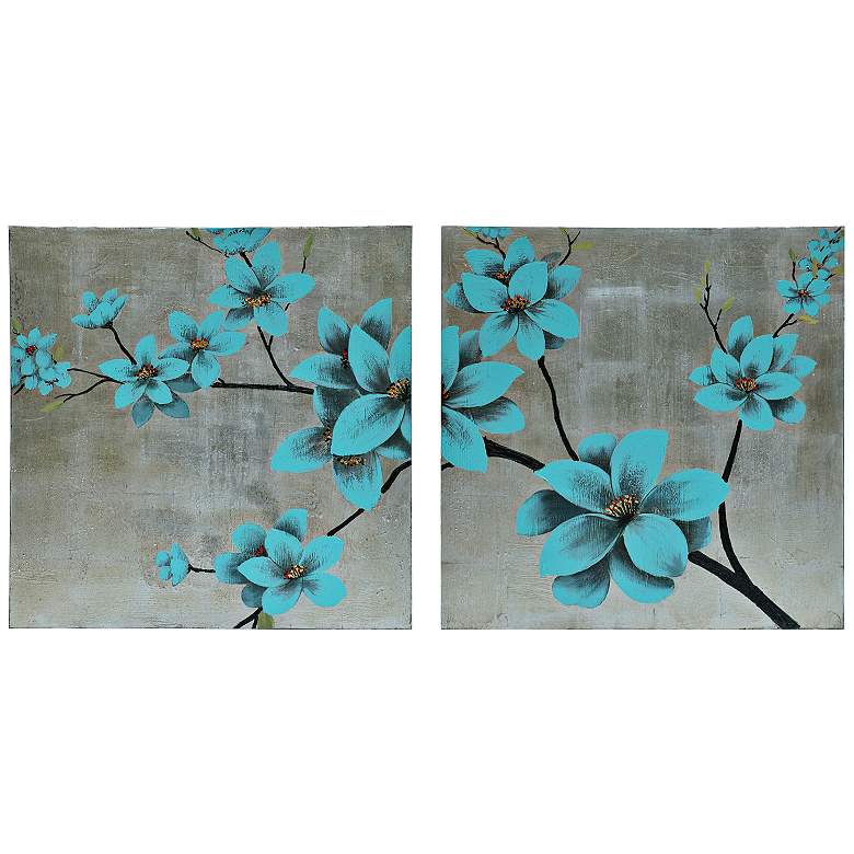 Image 1 Extension 31 1/2 inch Square Canvas Wall Art Set of 2