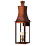 3_Exterior 28" High Antique Copper 2-Light Outdoor Wall Light more views