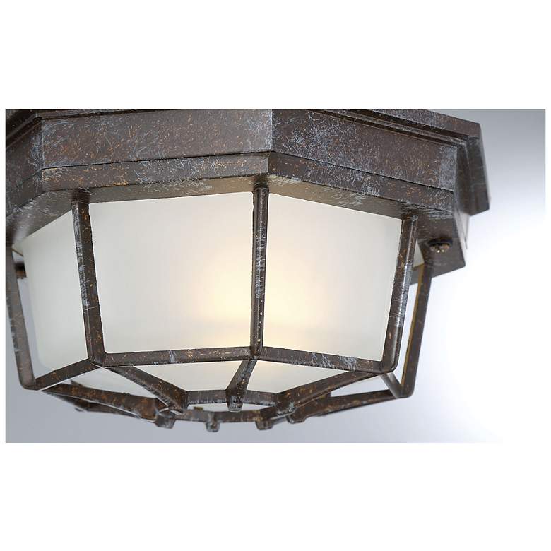 Image 6 Exterior Collections 1-Light Outdoor Ceiling Light in Rustic Bronze more views