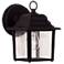 Exterior Collections 1-Light Outdoor Wall Lantern in Black