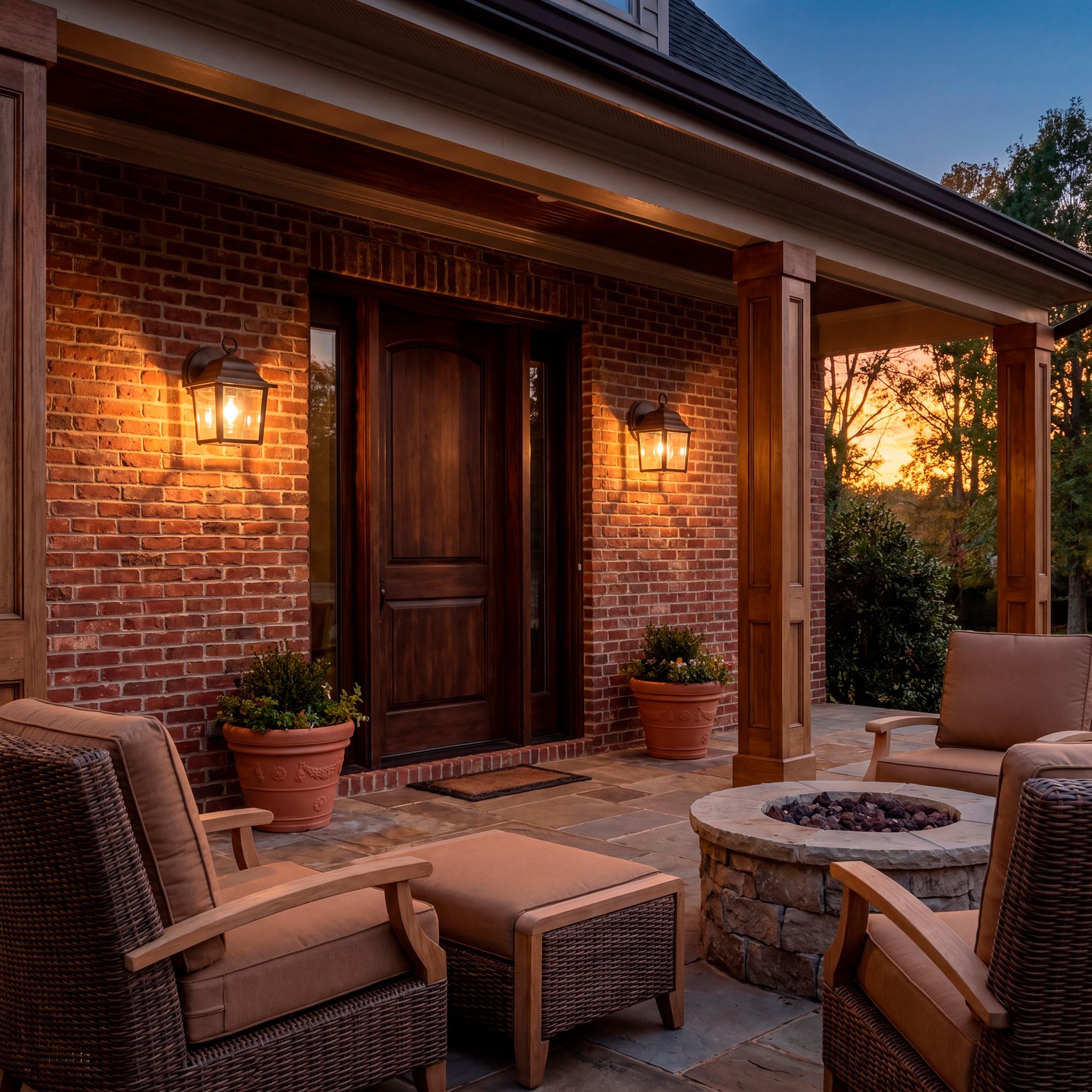 Image 4 Exterior Collections 1-Light Outdoor Wall Lantern in Rustic Bronze more views
