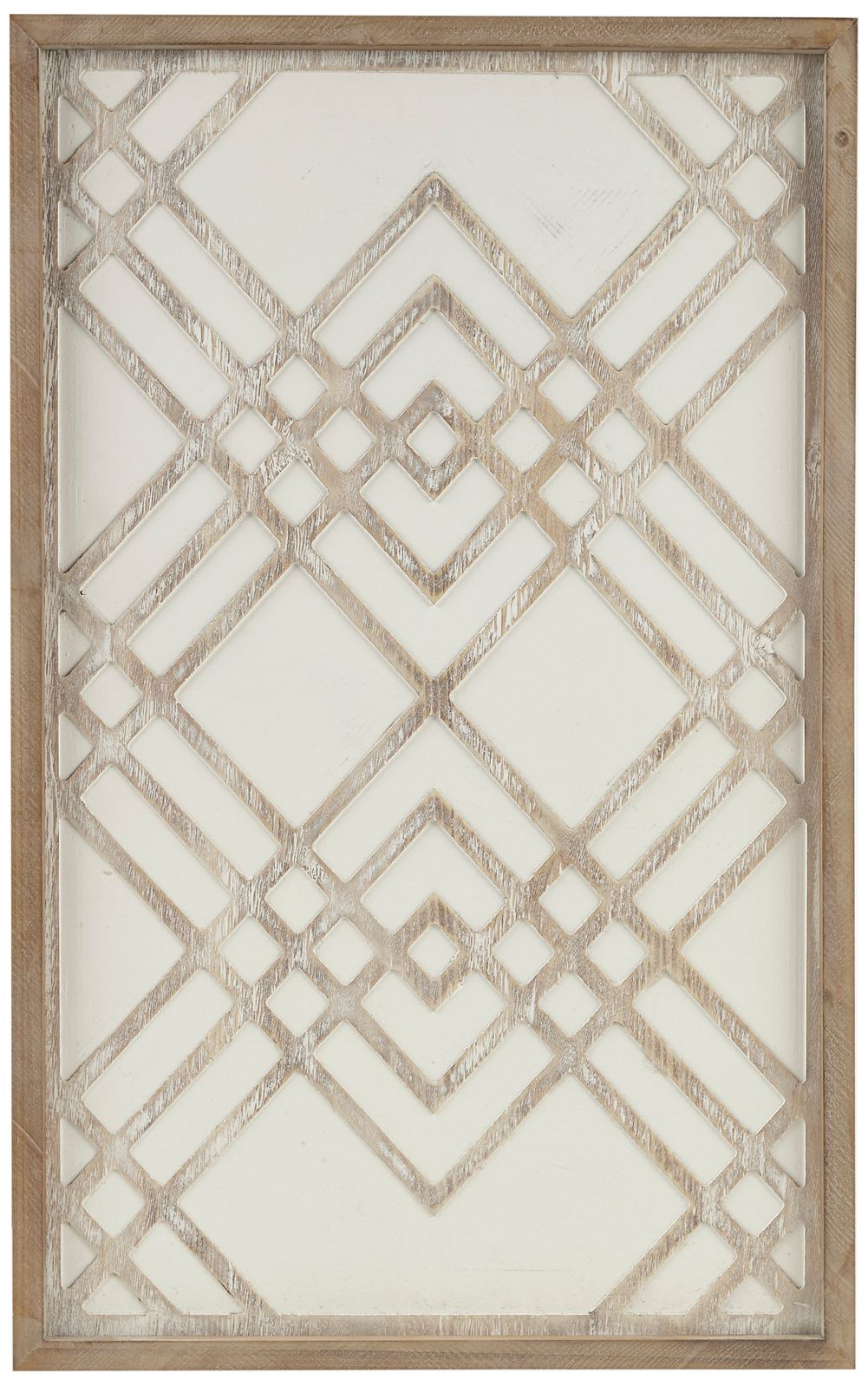 Exton Geo 32" High Rectangular Wood Framed Wall Art