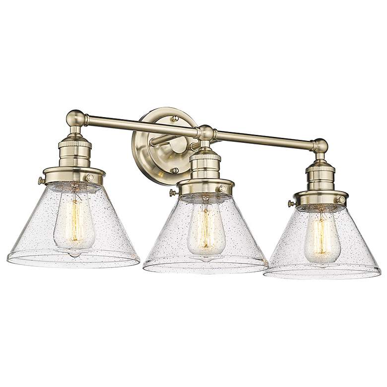 Image 2 Eyden 25 3/4" Wide Modern Gold 3-Light Vanity Bath Light
