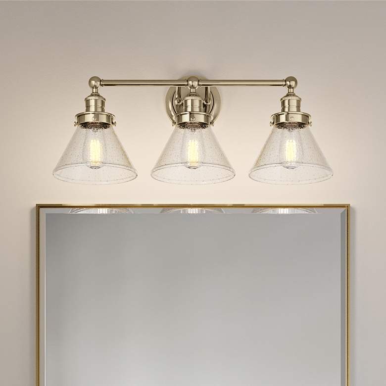 Image 1 Eyden 25 3/4" Wide Modern Gold 3-Light Vanity Bath Light