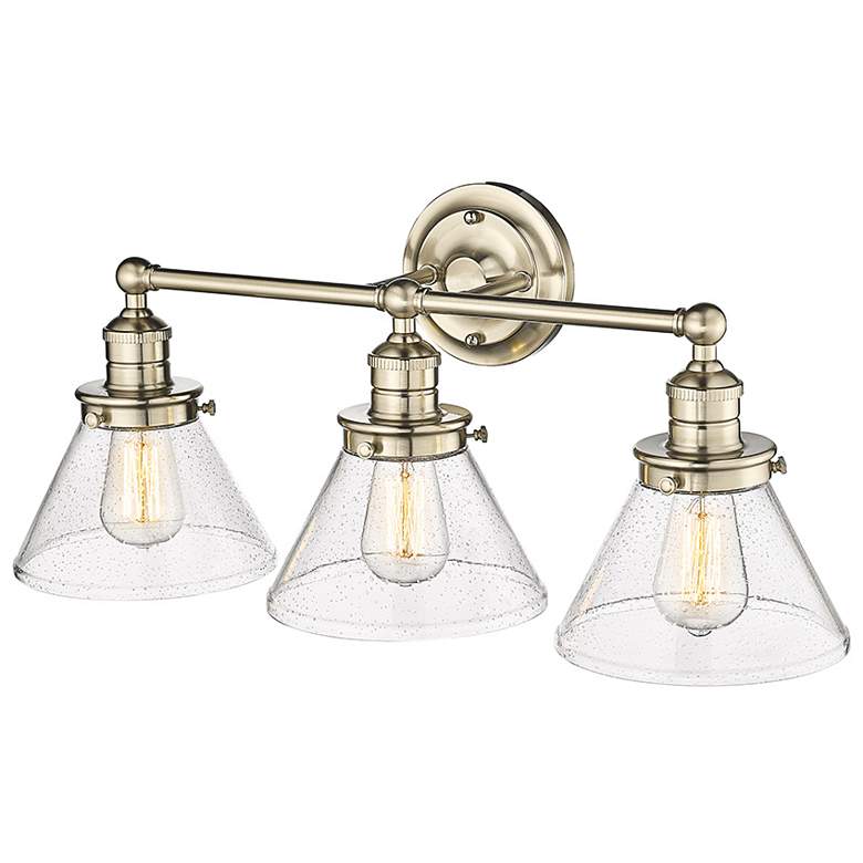 Image 3 Eyden 25 3/4" Wide Modern Gold 3-Light Vanity Bath Light more views