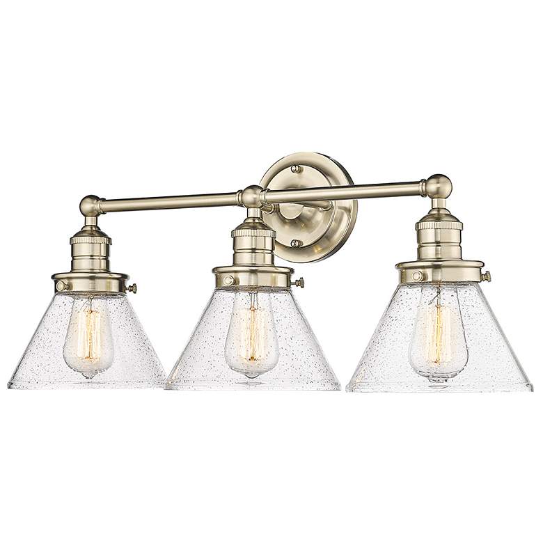 Image 4 Eyden 25 3/4" Wide Modern Gold 3-Light Vanity Bath Light more views