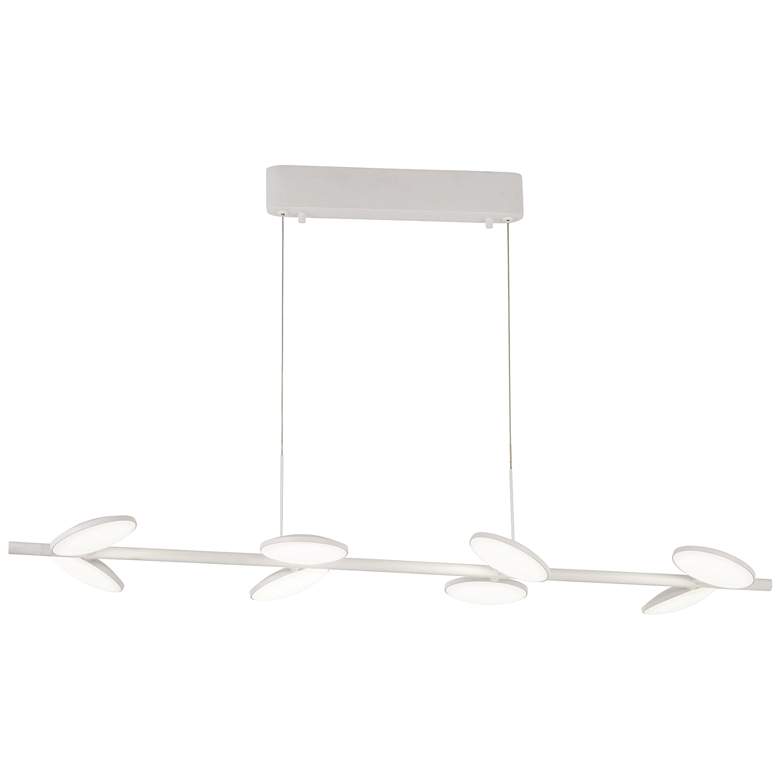 Image 1 Eye Spy 38 3/4" Wide White LED Kitchen Island Light Pendant
