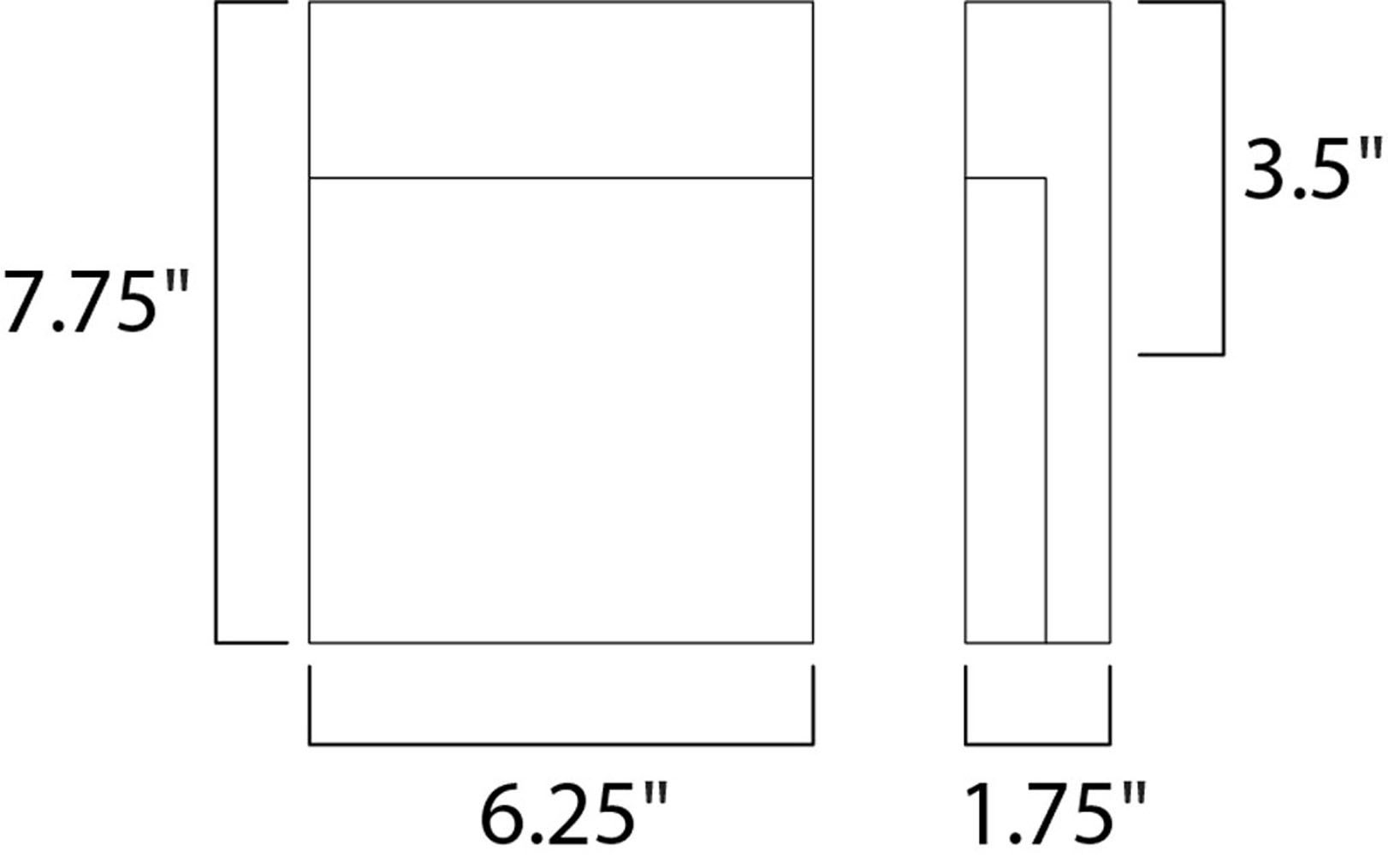 Image 7 Eyebrow LED Outdoor Wall Sconce Black more views