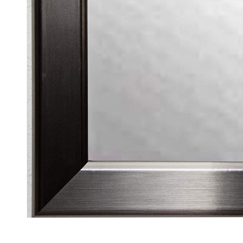 Image 3 Ezel Silver Round Edge 28 inch x 34 inch Wall Mirror more views