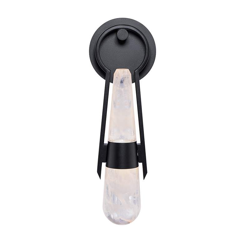 Image 3 Ezra 18.25"H x 6"W 1-Light Wall Sconce in Black more views