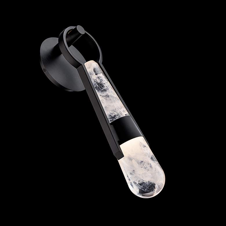 Image 4 Ezra 18.25"H x 6"W 1-Light Wall Sconce in Black more views