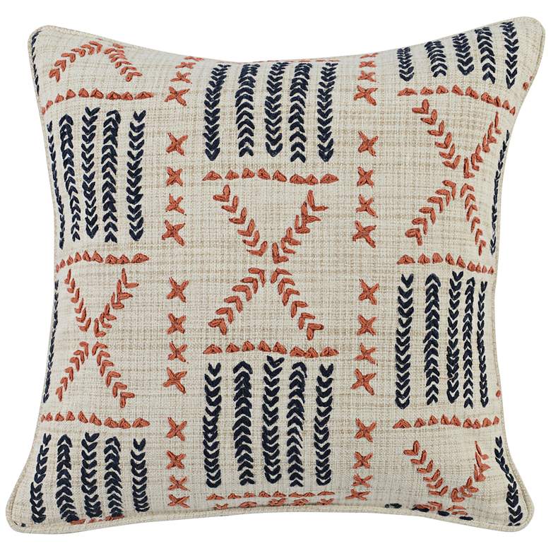 Image 1 Ezra Multi-Color 22" Square Throw Pillow