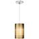 Fab 5 1/4" Wide Almond Freejack Mini Pendant with Canopy
