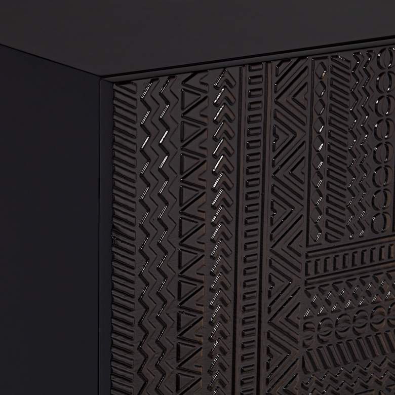 Image 3 Fabian 32" Wide Charcoal 2-Door Console Table more views