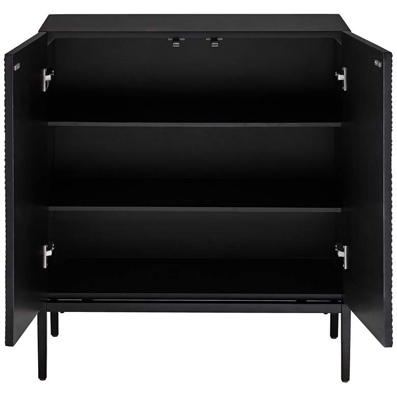 Image 7 Fabian 32" Wide Charcoal 2-Door Console Table more views