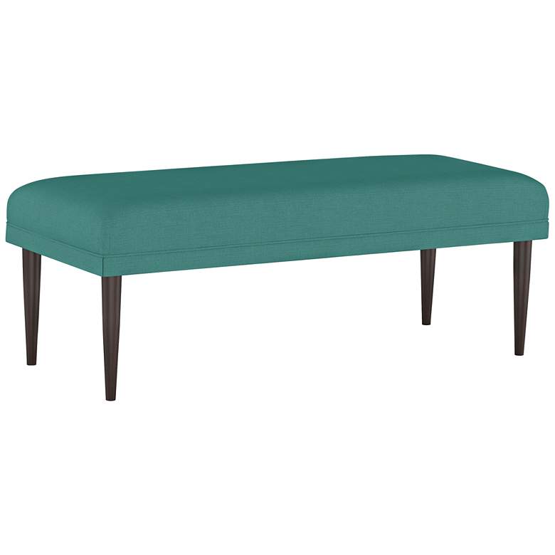 Image 1 Fabian 50" Wide Linen Laguna Rectangular Fabric Bench