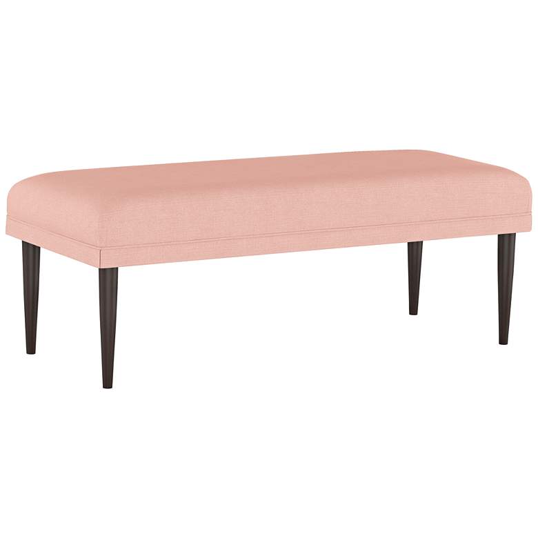 Image 1 Fabian 50" Wide Linen Petal Rectangular Fabric Bench