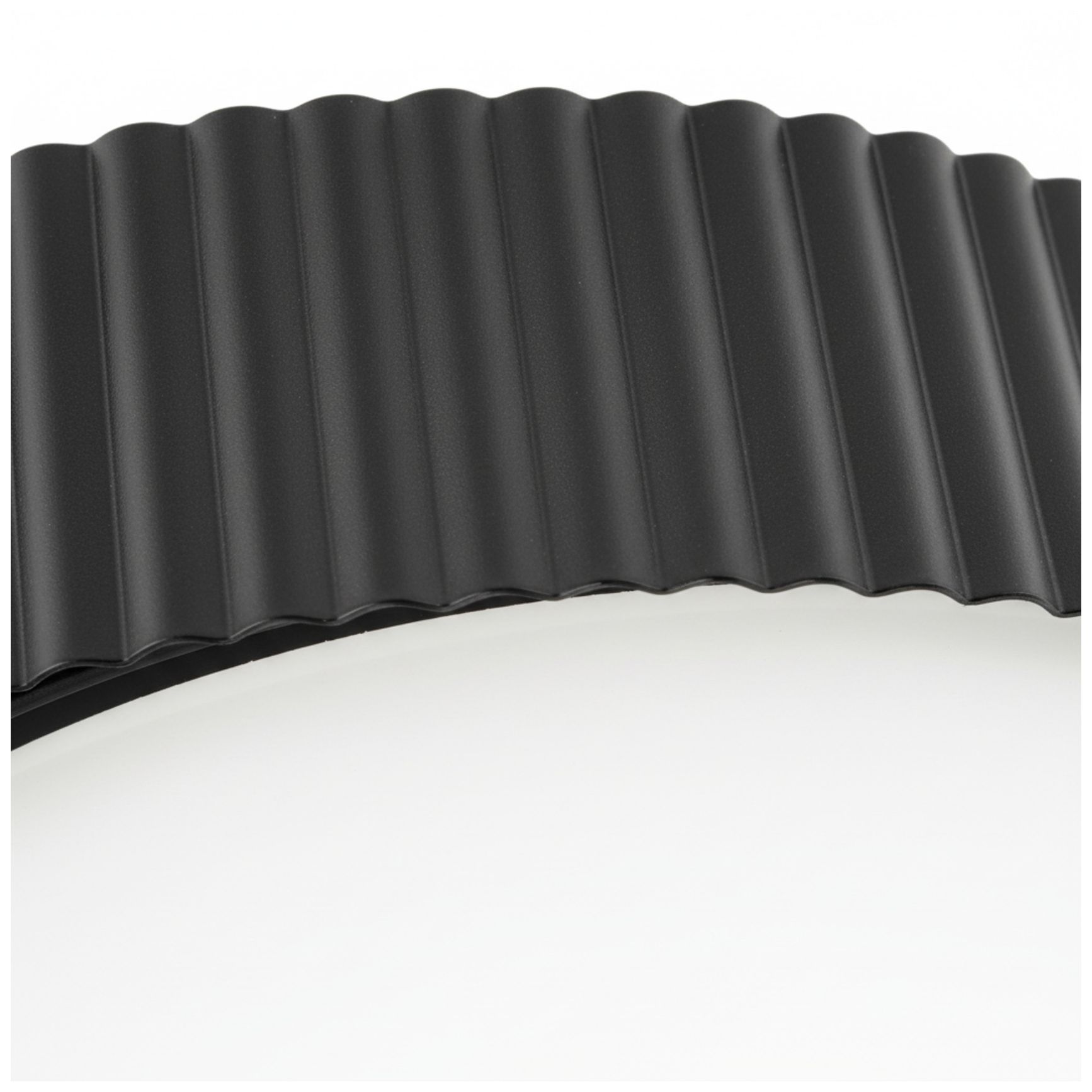 Image 5 Fabiana 13" Wide Matte Black, White LED Flush Mount more views