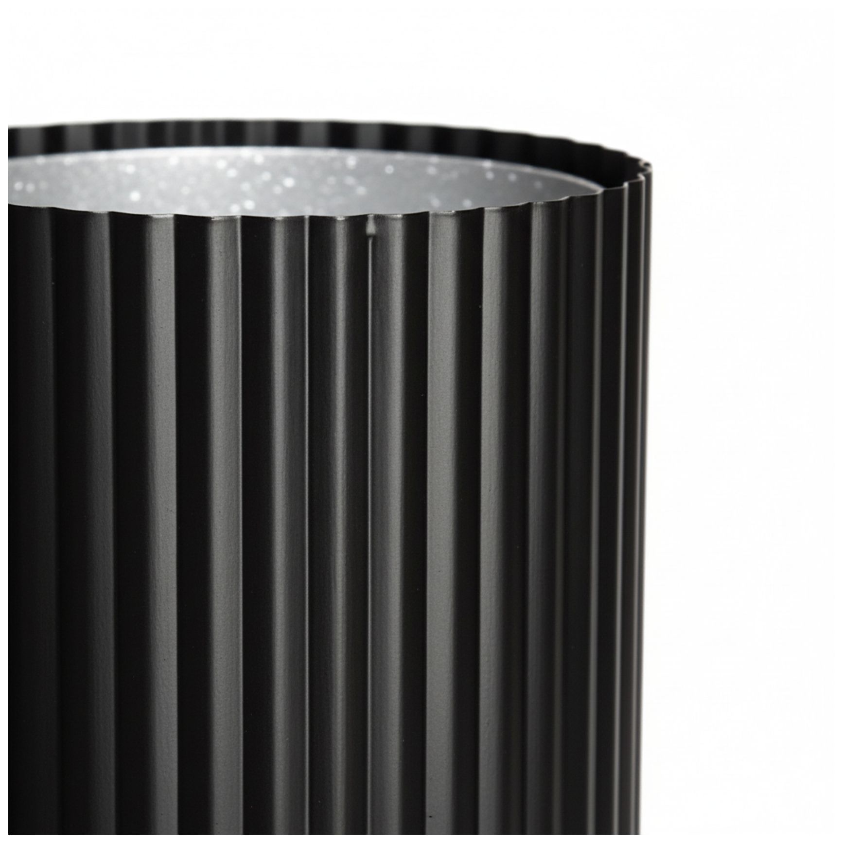 Image 4 Fabiana 5" Wide Matte Black, White LED Flush Mount more views