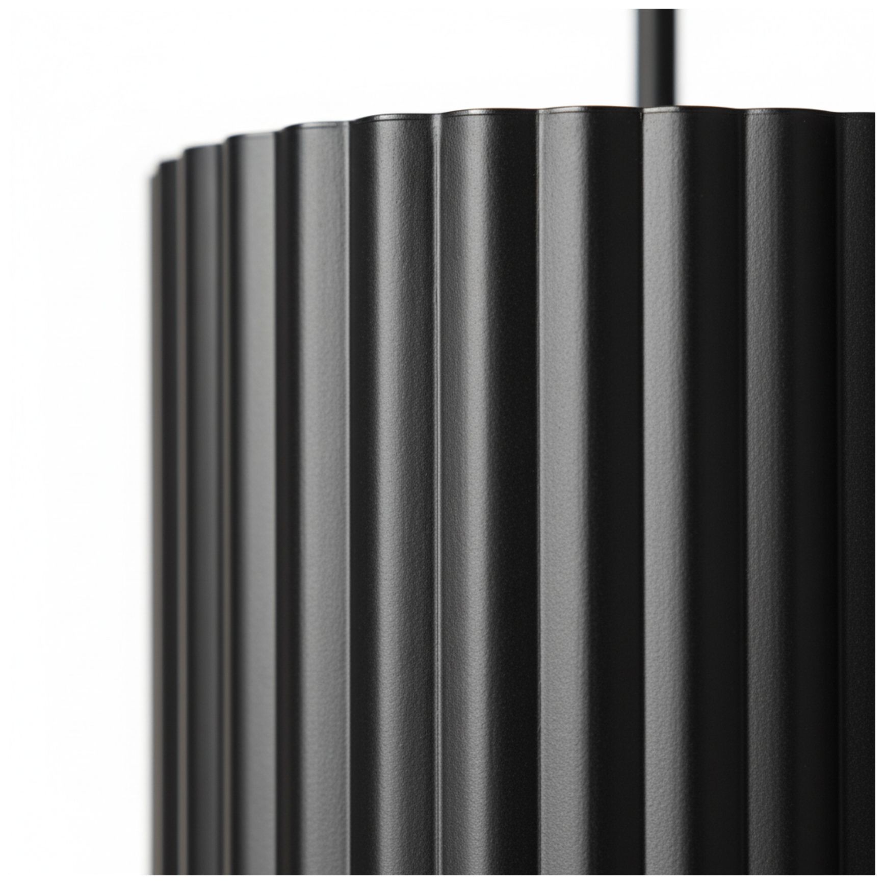 Image 5 Fabiana 5" Wide Matte Black, White LED Pendant more views