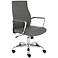 Fabianna Gray Faux Leather Office Chair