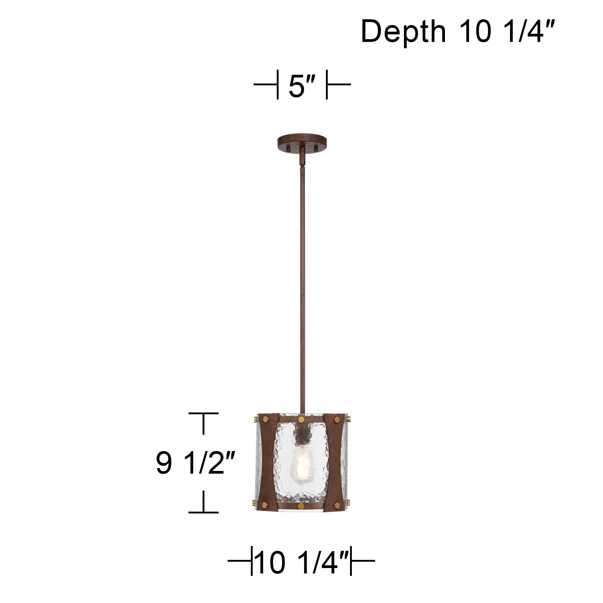 Watch A Video About the Fable Rust Brown and Antique Brass Mini Pendant Light