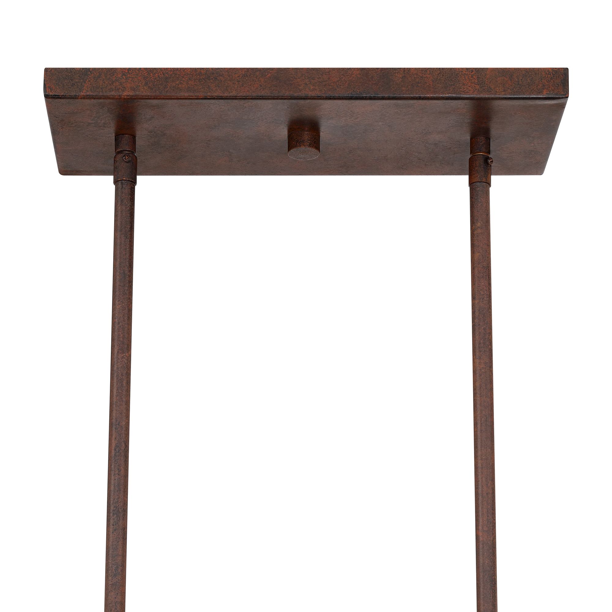 Image 6 Fable 36" Wide Rust Brown and Antique Brass 4-Light Chandelier more views