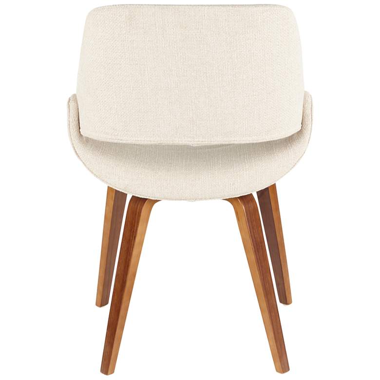 Image 4 Fabrico Dining/Accent Chair Walnut Cream Noise Fabric by LumiSource Pair more views