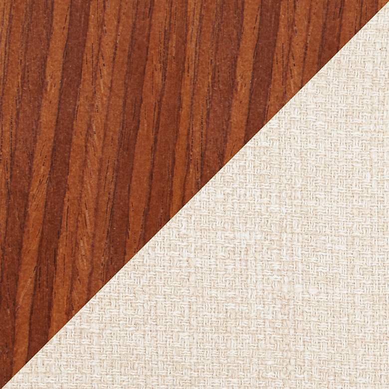 Image 7 Fabrico Dining/Accent Chair Walnut Cream Noise Fabric by LumiSource Pair more views