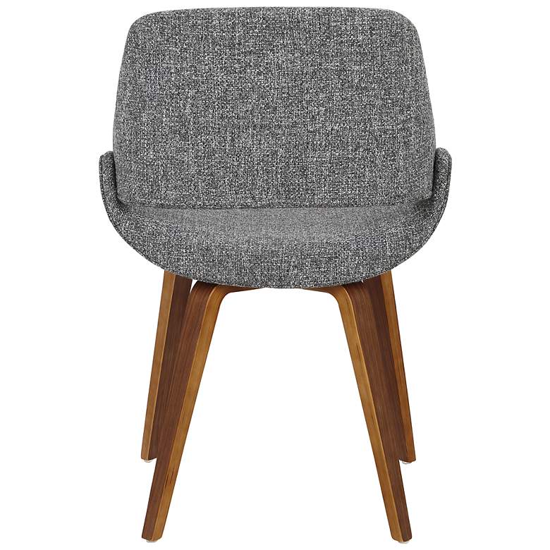 Image 4 Fabrico Dining/Accent Chair Walnut Grey Noise Fabric by LumiSource Pair more views