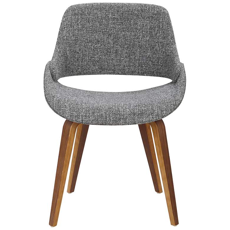 Image 5 Fabrico Dining/Accent Chair Walnut Grey Noise Fabric by LumiSource Pair more views