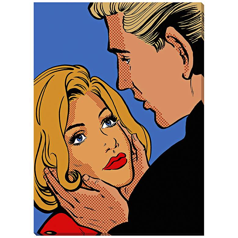 Image 1 Face to Face 24" High Canvas Wall Art