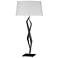 Facet 33.7" High Black Table Lamp With Natural Anna Shade