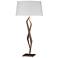 Facet 33.7" High Bronze Table Lamp With Natural Anna Shade