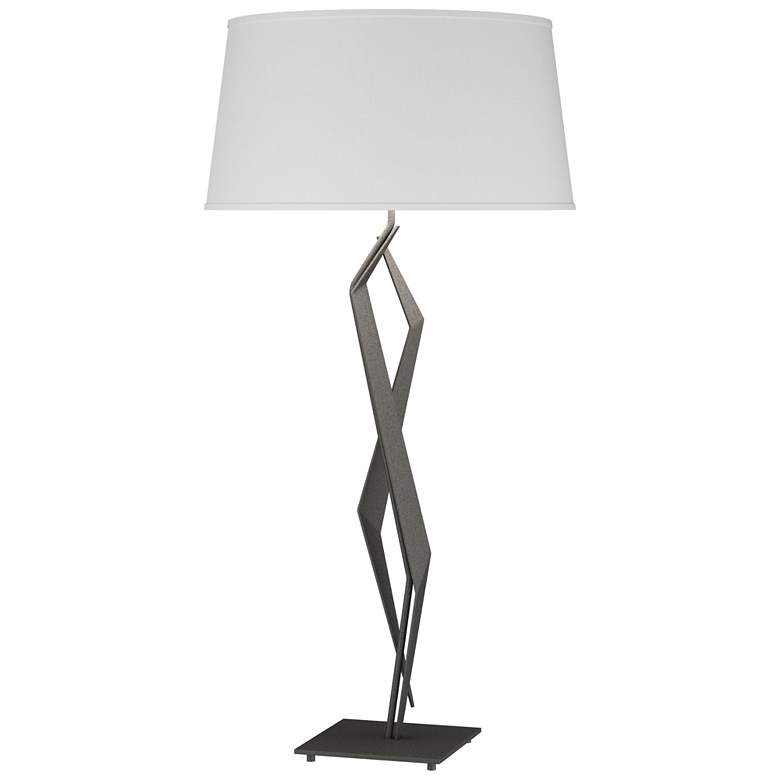 Image 1 Facet 33.7" High Natural Iron Table Lamp With Natural Anna Shade