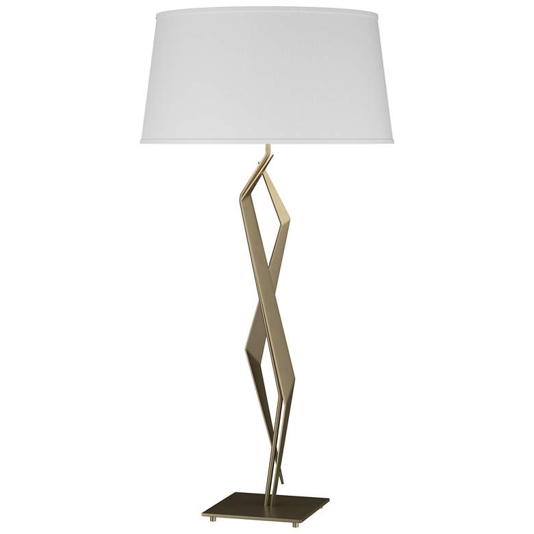 Image 1 Facet 33.7" High Soft Gold Table Lamp With Natural Anna Shade