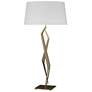 Facet 33.7" High Soft Gold Table Lamp With Natural Anna Shade